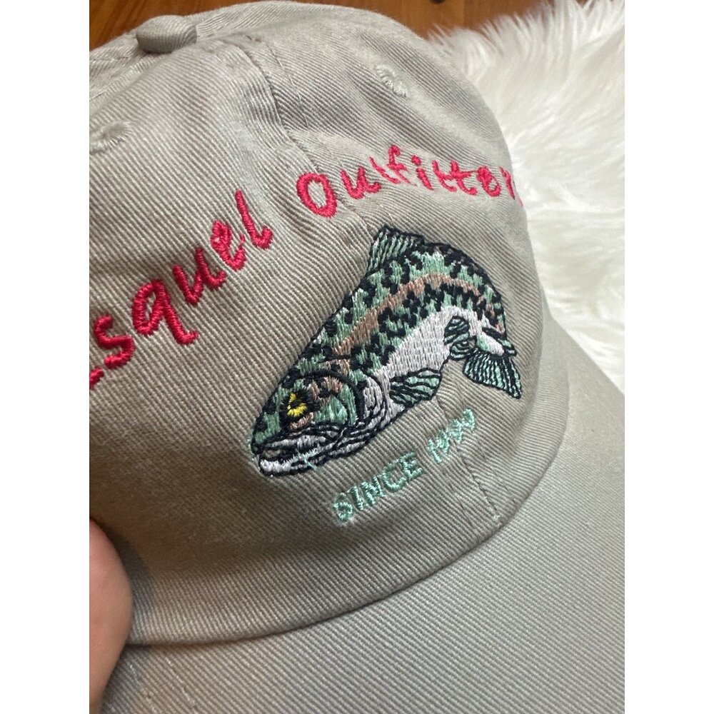 Vintage 1999 Esquel Outfitters Fish Cap Mens Dad Hat Retro Y2K Outdoors Fishing - Picture 9 of 9
